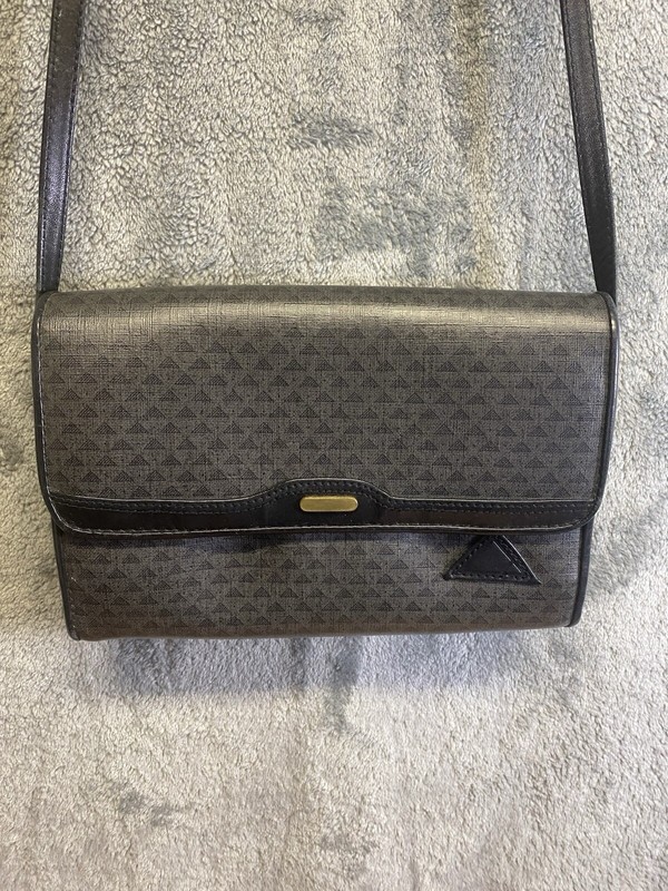 Liz Claiborne Women’s Black Crossbody Purse, Vintage 1983 Handbag/Purse