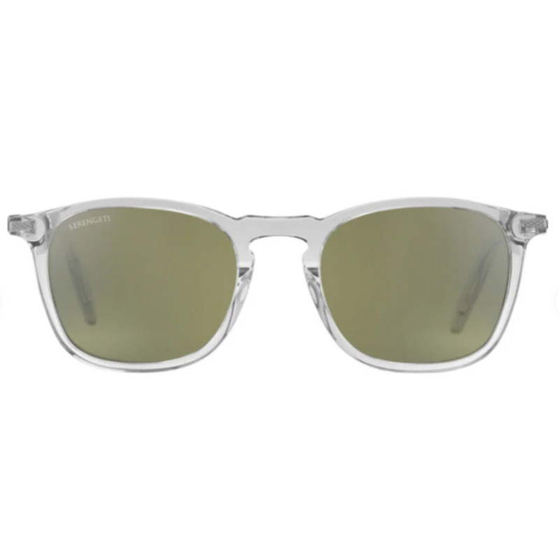 SERENGETI DELIO SHINY CRYSTAL POLAR PHOTO 555 NM GREEN GLASS SUNGLASSES 8948 NEW gallery