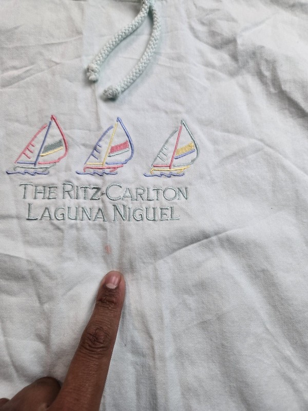 Vintage The Ritz-Carlton Laguna Niguel Hoodie Shirt Mens Large Blue 90s gallery