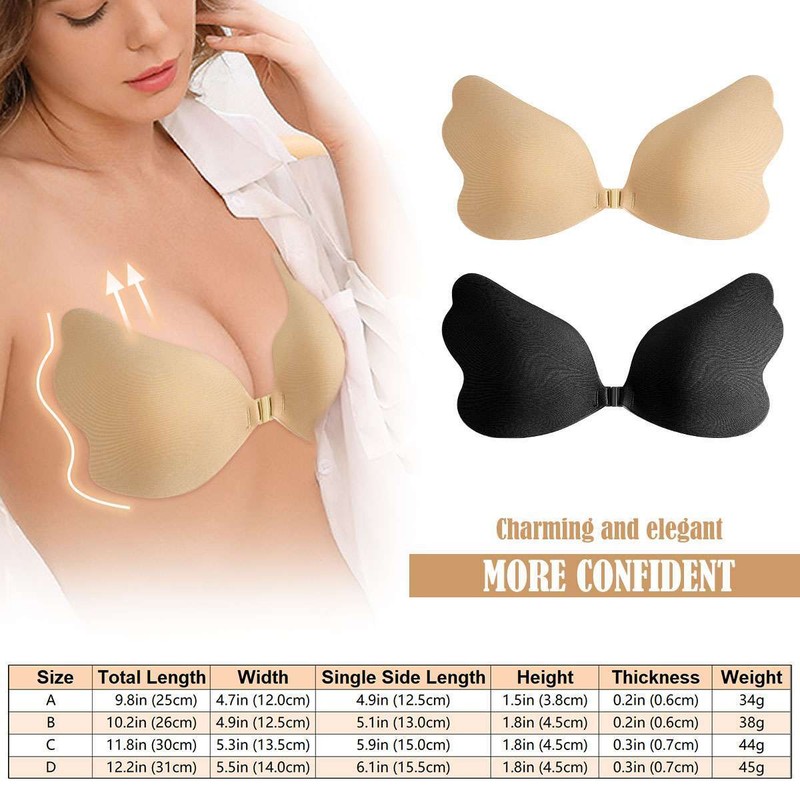 Adhesive Silicone Sticky Bra Invisible Push Up Strapless Breast ​Enhancer Bras gallery