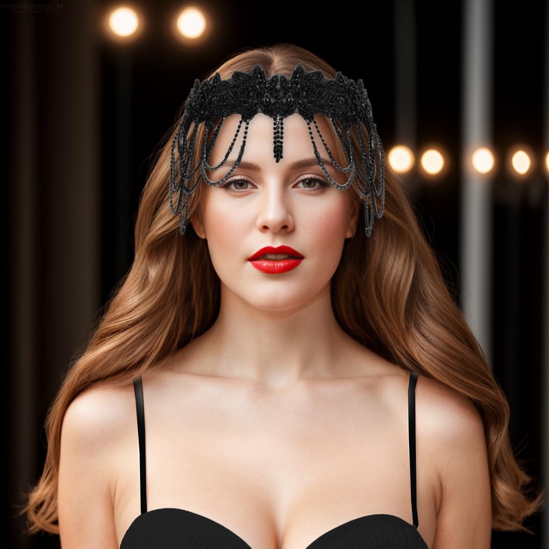 1920s Flapper Headpiece Flapper Headband Roaring 20s Flapper Accessories for ... gallery