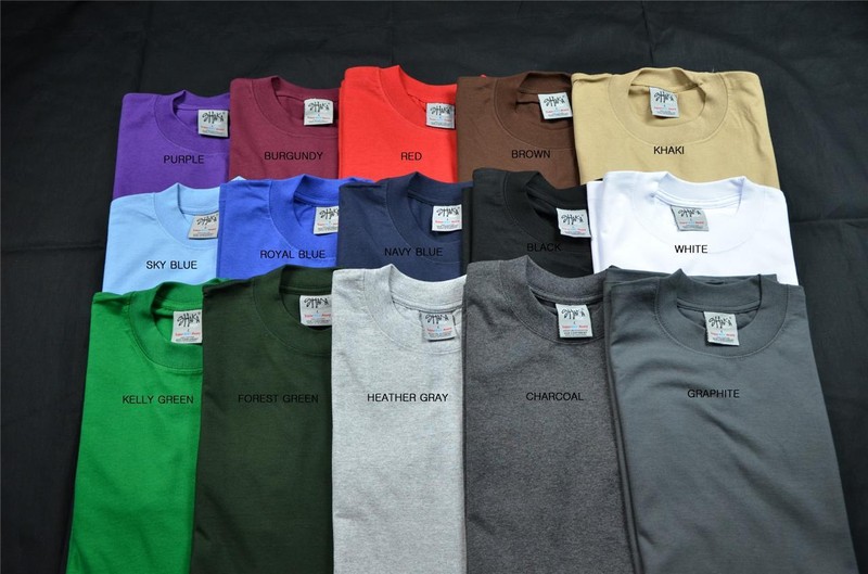 1 NEW SHAKA WEAR SUPER MAX HEAVY WEIGHT T-SHIRT COLOR TEE PLAIN BLANK S-5XL
