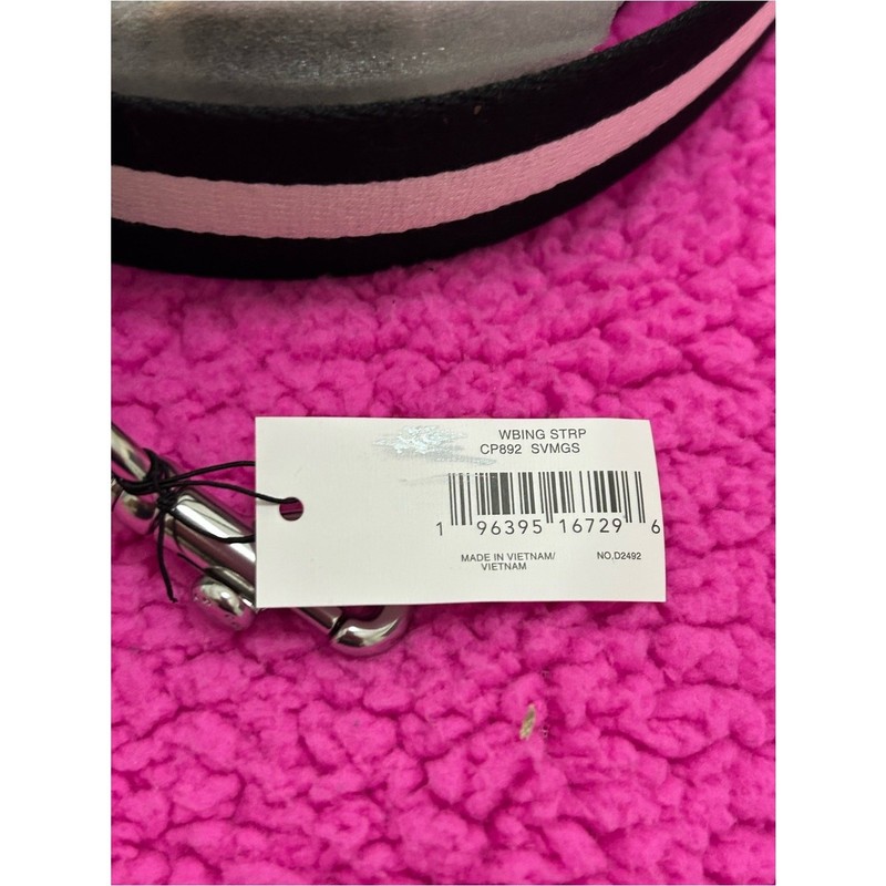 NWT Coach Webbing Strap Silver/Black/Chalk Multi gallery