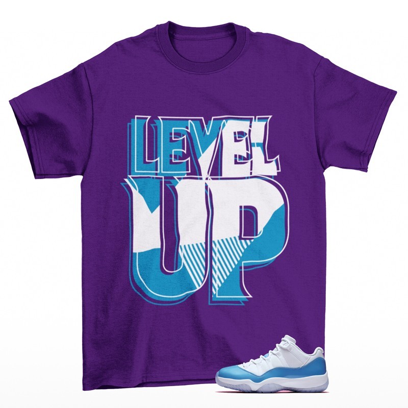 Rare Form Shirt Purple to Match Jordan 11 Low University Blue FV5104-100
