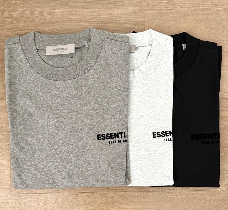 Essentials Fear of God S22 3 Colors Shirts (Black/ Light/ Dark Grey) All Size