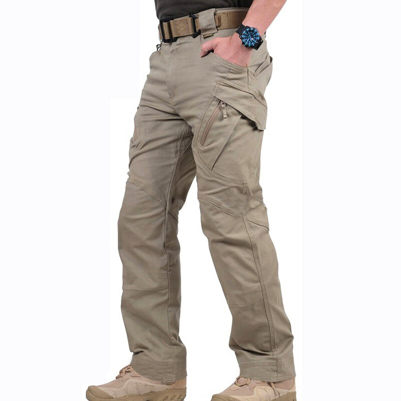 US Men Tactical Cargo Pants Soldier Straight-fit Work Combat Trousers Outdoor AA gallery