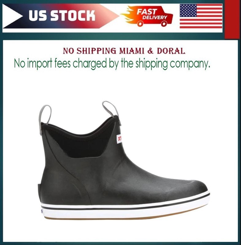 XTRATUF Women’s 6» Ankle Waterproof Deck Boots Black