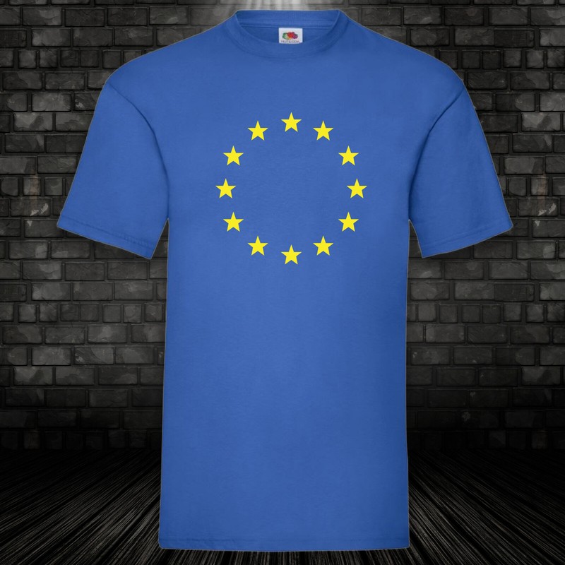 EU shirt Europe stars European Union T-shirt fun cult sayings fun shirt S-5XL