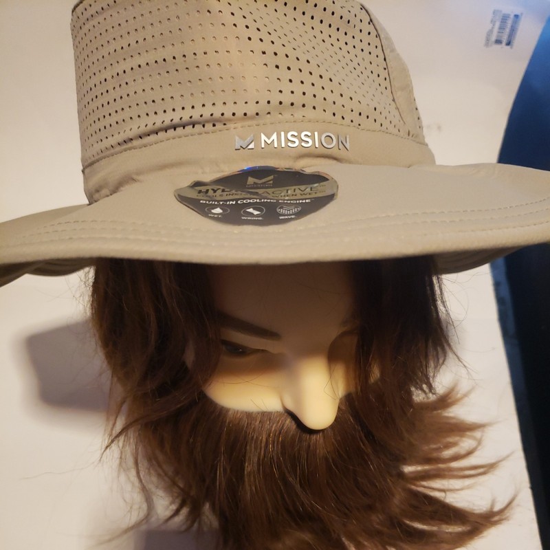 MISSION COOLING HYDROACTIVE VENTED BUCKET HAT ODOR RESISTANT LIGHT OLIVE 111361