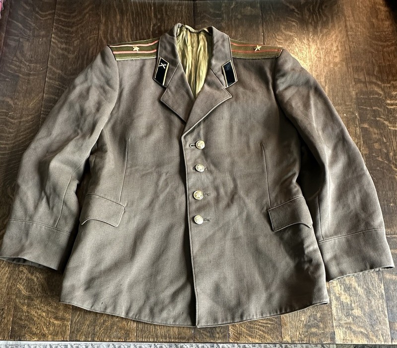 Vintage Military Jacket With Hardware – Russian?