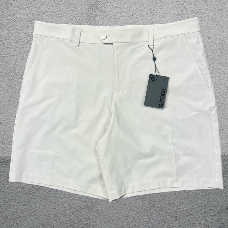 G/Fore Performance Fabric 4-Way Stretch Maverick Shorts Stone Golf Men’s 38