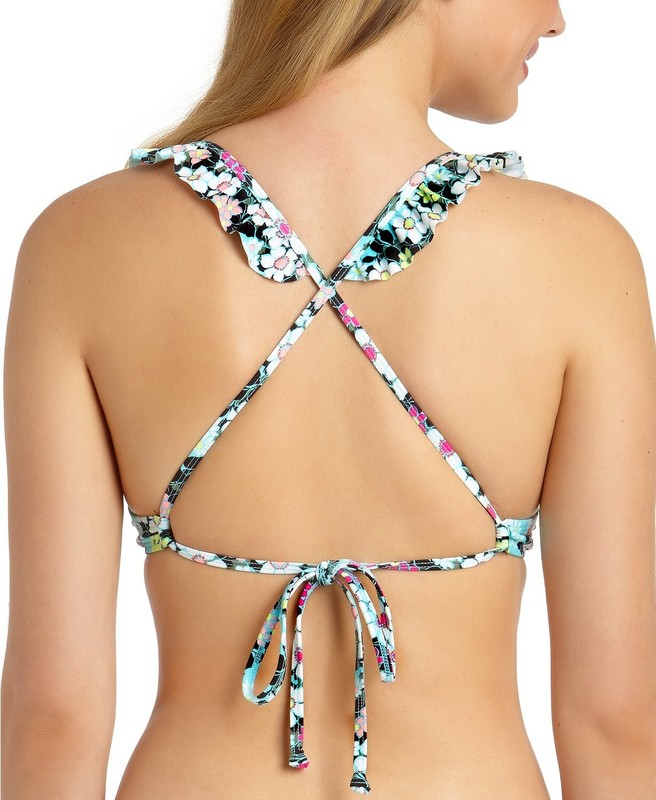 California Waves Juniors' Ruffle Push-Up Bikini Top $19.99 Sz D/DD # U10B 319 N gallery