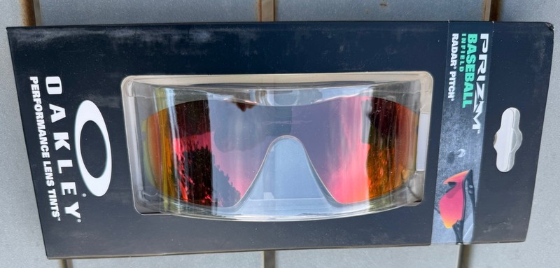 Oakley RADAR Pitch Lens PRIZM BASEBALL INFIELD 101-115-002 Red Ruby Fire Genuine
