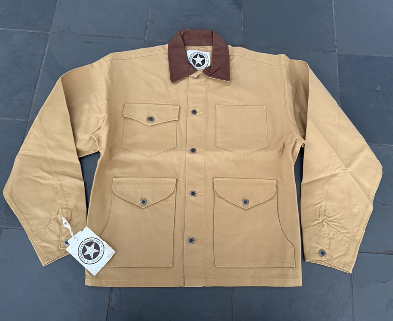 NWT Schaefer Outfitter Men’s Jacket Suntan Texas Ranger Brush Fenceline Ranch XL