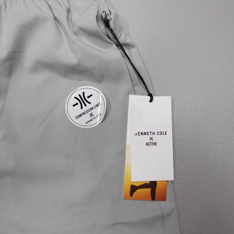 Kenneth Cole Tech Shorts Stretch DWR Compression Liner Grey 7" Inseam gallery