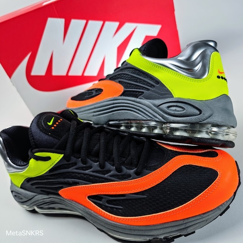 Nike Air Tuned Max US 13 Mens Black Grey Orange Volt Retro Alpha DH4793 700 NIB