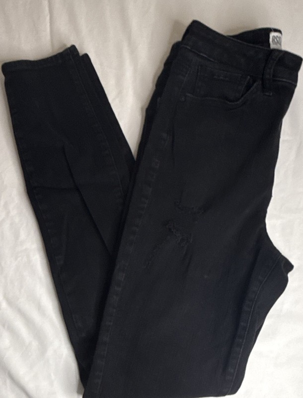 RSQ Super High Rise Jegging Jeans Women’s Juniors Size 3 Black Stretch 5-Pocket