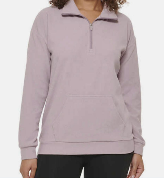 Marc New York Women’s V Neck Long Sleeve Textured Top L,XL