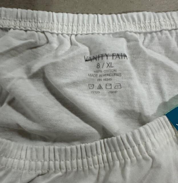 5 Pairs Vanity Fair Cotton Panties Briefs 15320 CREME / IVORY Sz - 6~7~8~9~10 gallery