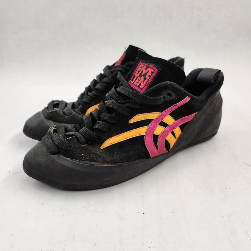 Vintage Five Ten 5.10 Stealth C4 Suede Leather Black Pink Climbing Shoes Us 11