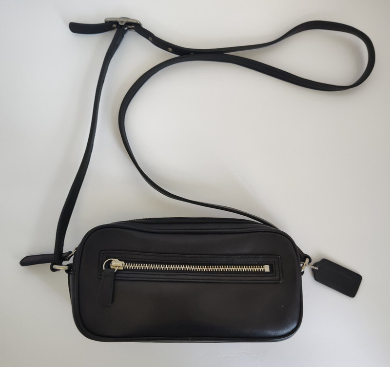 Women»s Coach Purse Legacy West Black Leather CrossBody Strap M23-9589 w/Tag