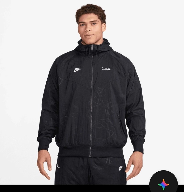 Nike FUTURA BREAKING LINED WINDRUNNER JACKET BLACK MEN´S Size M HF7820-010