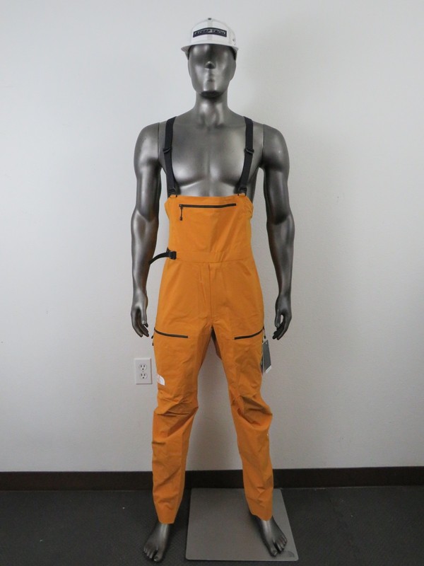 Mens The North Face Pumori GTX Gore Tex Waterproof Ski Bibs Shell Pants Citrine