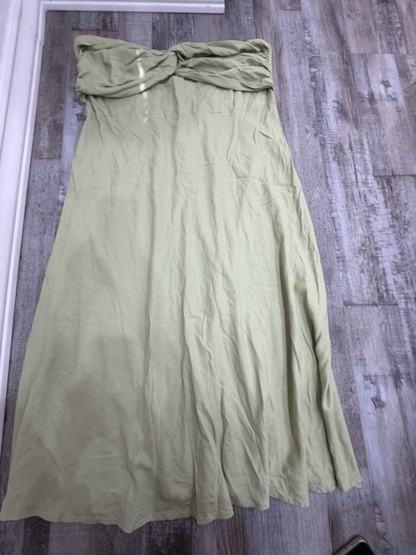 Petal And Pup Olive Green Rosetta Maxi Dress Size 16