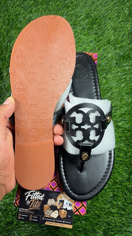 Tory Burch Black Leather Sandals Women’s EU 39 gallery