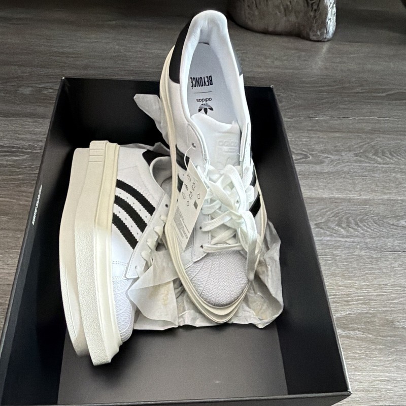 adidas Ivy Park x Beyoncé Superstar Platform Low Top Sneaker White/Black FY7730 gallery