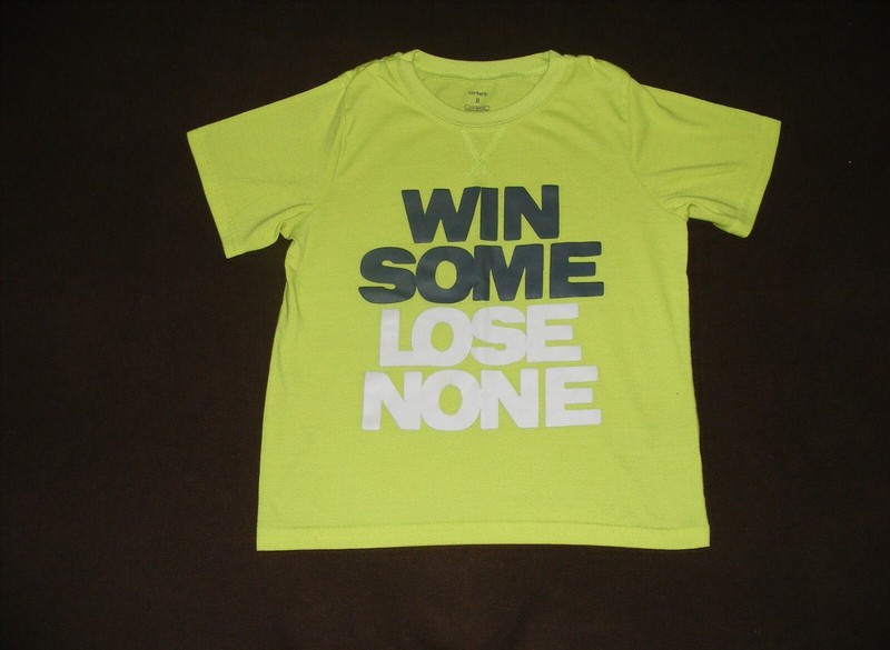 Carter’s Yellow «Win Some Lose None» T-Shirt – Size 8