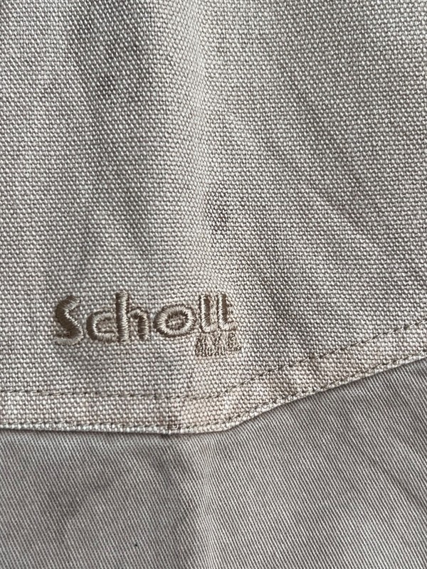Schott N.Y.C. Corduroy-Collar Canvas Bomber Jacket (SMS Sample) - Large gallery