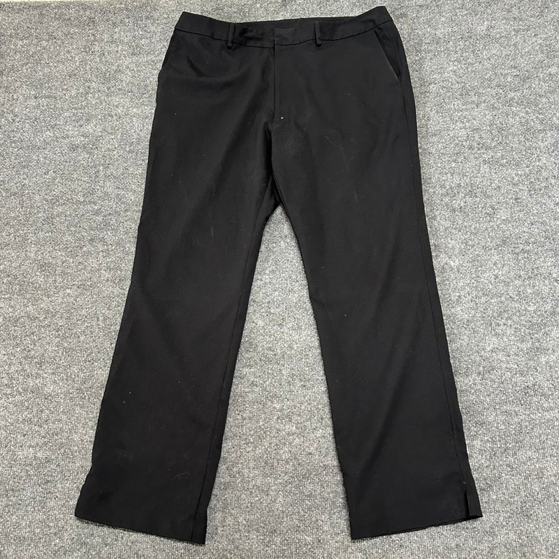 Under Armour Golf Pants Mens Size 38×32 Black Flat Front Athletic Performance