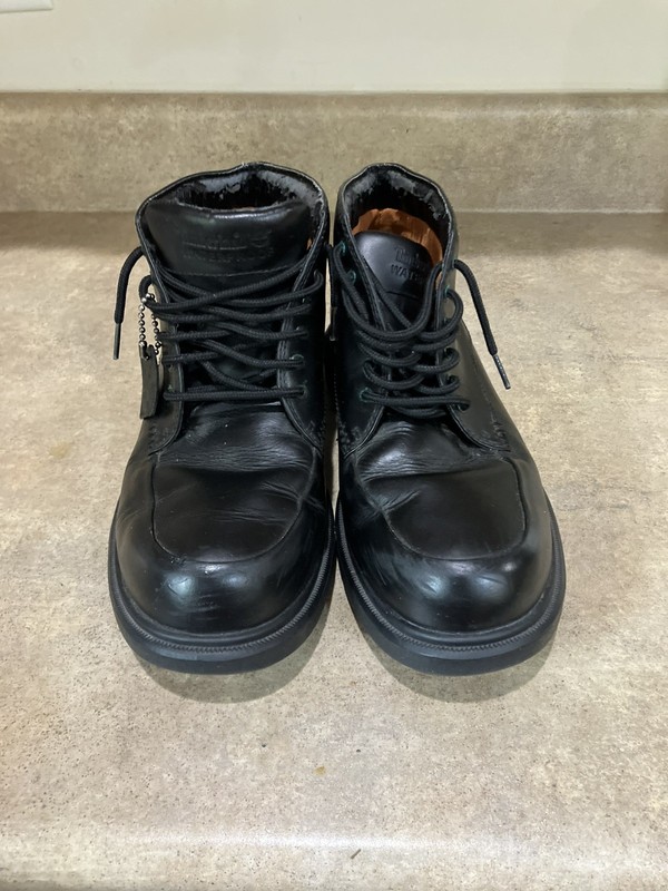 mens black timberland boots size 11 pre owned in fair condition gallery