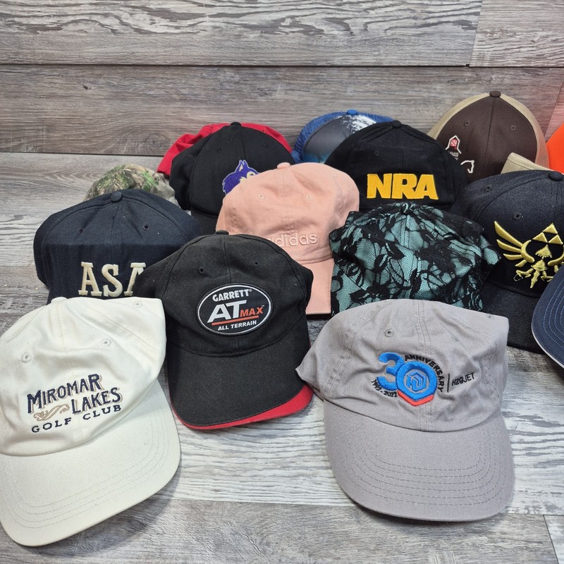 Hat Bundle 19 Hats Different Brands Fitted Snapback Trucker Relaxed Lot 829 gallery