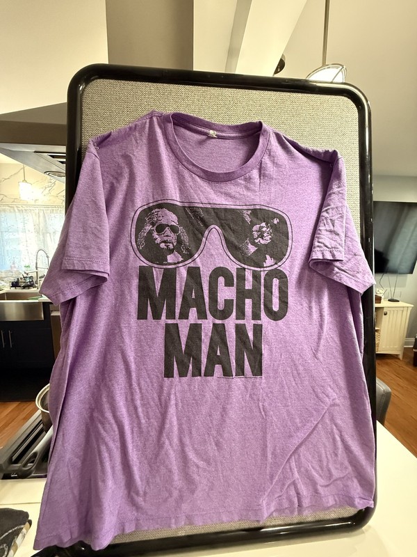 Purple ‘Macho Man’ Randy Savage Graphic T-Shirt