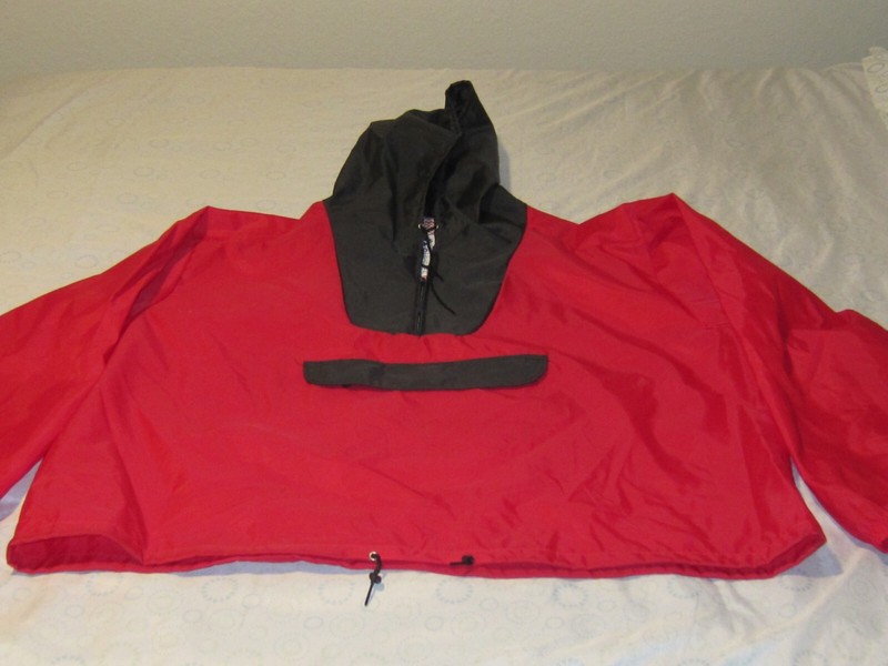 XL Red & Black Windless Windbreaker