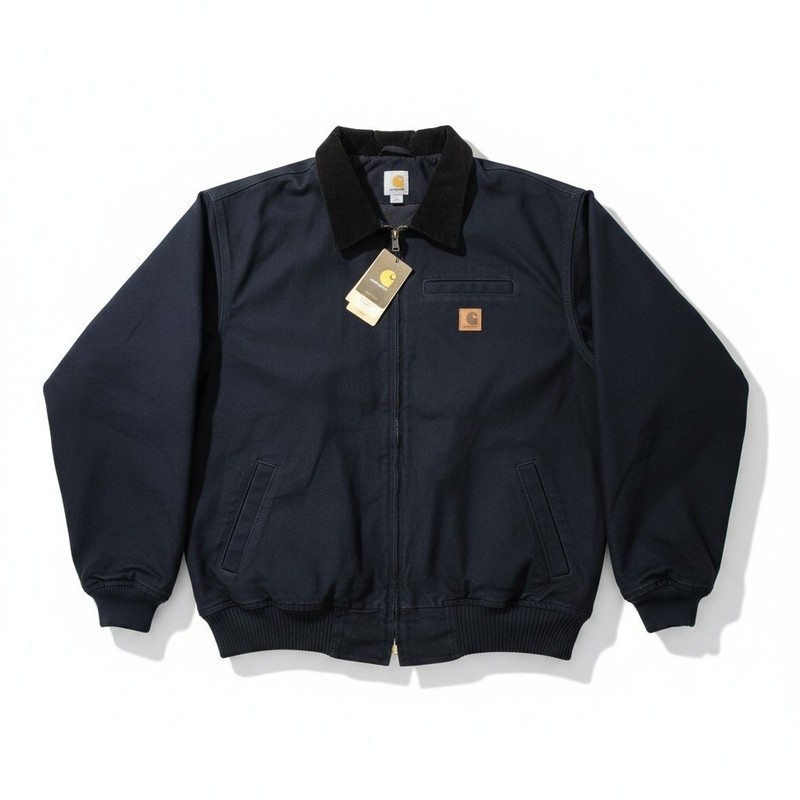 Vintage Carhartt Bankston Flannel Lined Midnight Blue Men’s Jacket Size 3XL