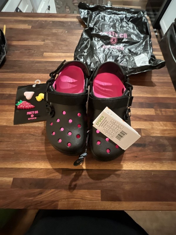 Post Malone x Crocs Duet Max Clog II Black/Pink size 7 on Men’s or size 9 in Wom