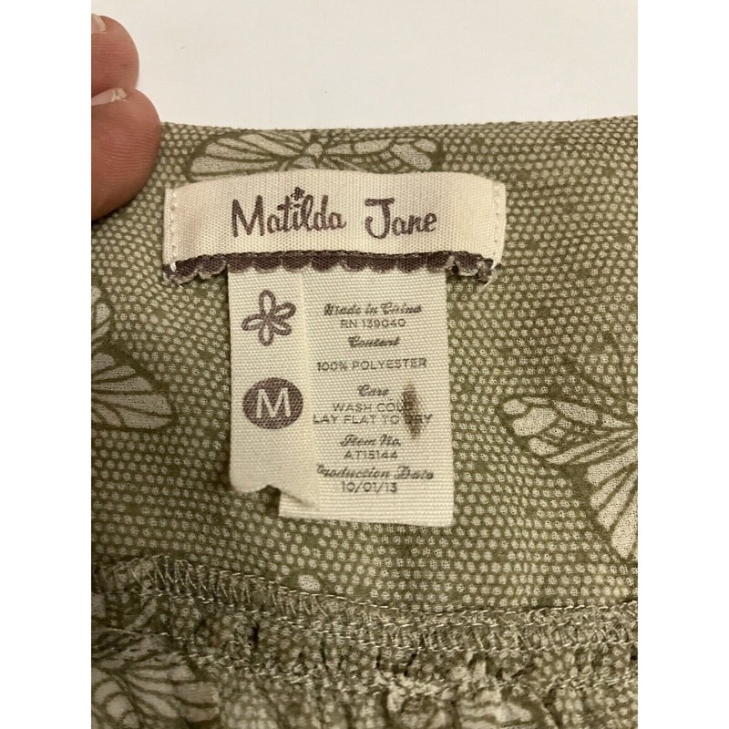 Matilda Jane Monarch Butterfly Semi Sheer Blouse Women Size Medium gallery