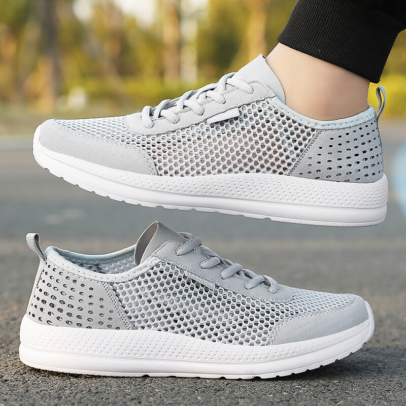 Summer Men's Casual Sports Shoes Breathable Mesh Comfy Gym Fitness Jogging Shoes gallery