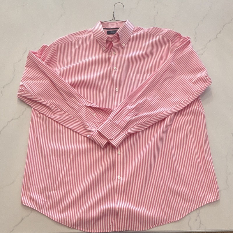 Roundtree & Yorke Trademark Big & Tall 2XT Pink/White Stripe