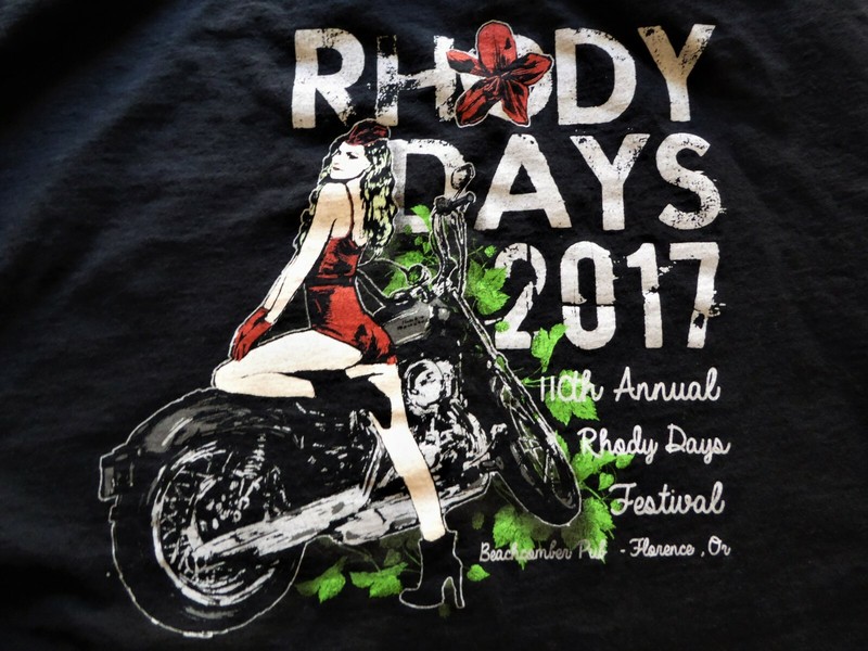 Rhody Days 2017 T Shirt 110th Annual Oregon Graphic BikersLong Sleeve 2XL