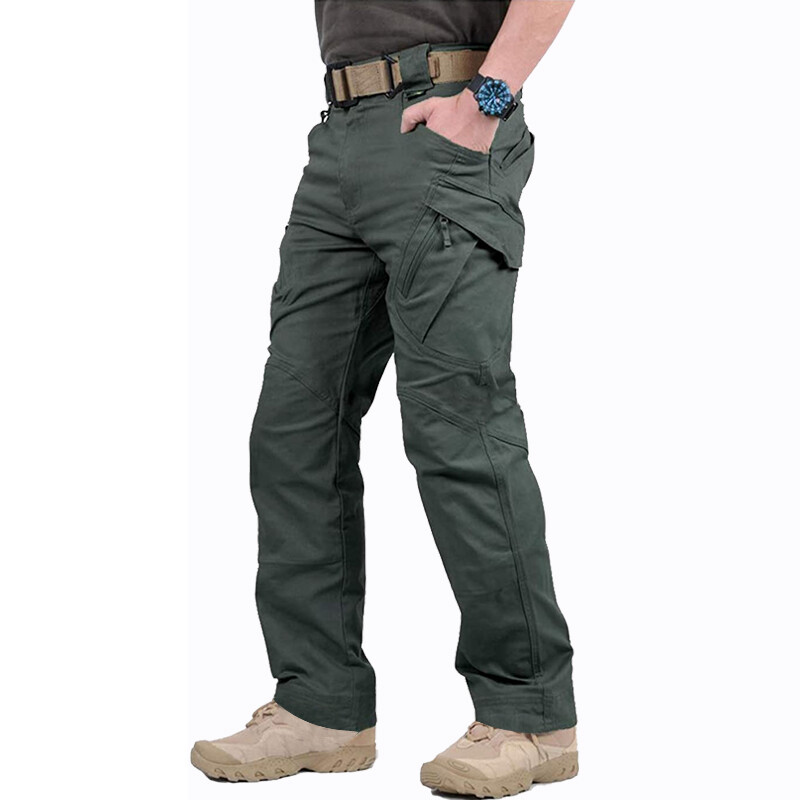 US Men Tactical Cargo Pants Soldier Straight-fit Work Combat Trousers Outdoor AA gallery