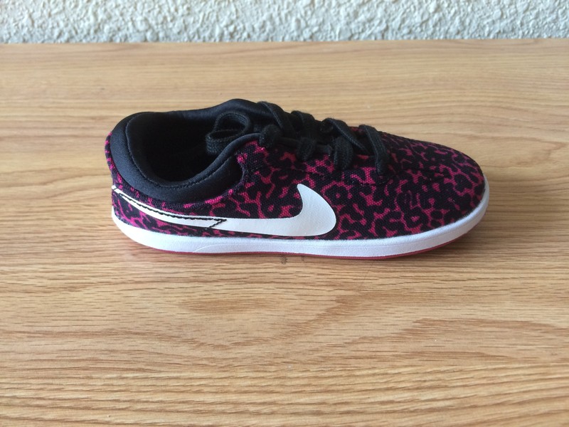 NEW NIKE ERIC KOSTON CNVS SMS TODDLER SHOES 654142 610 BLACK/MAROON