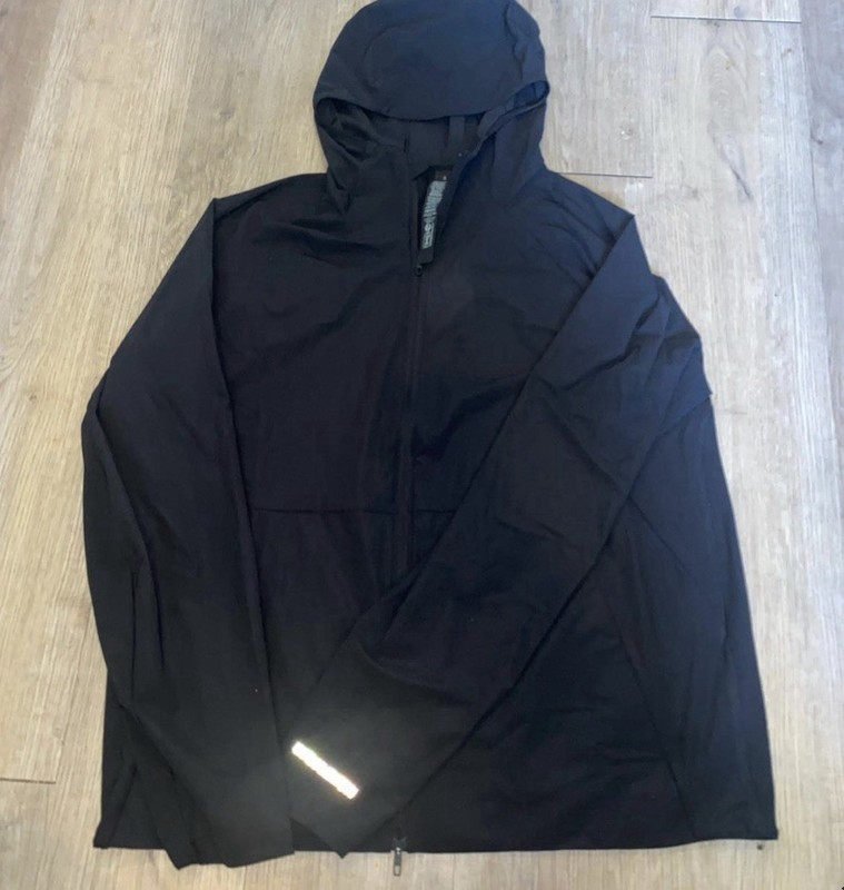 lululemon athletica Men’s Black Hooded Full Zip Jacket, Size XL
