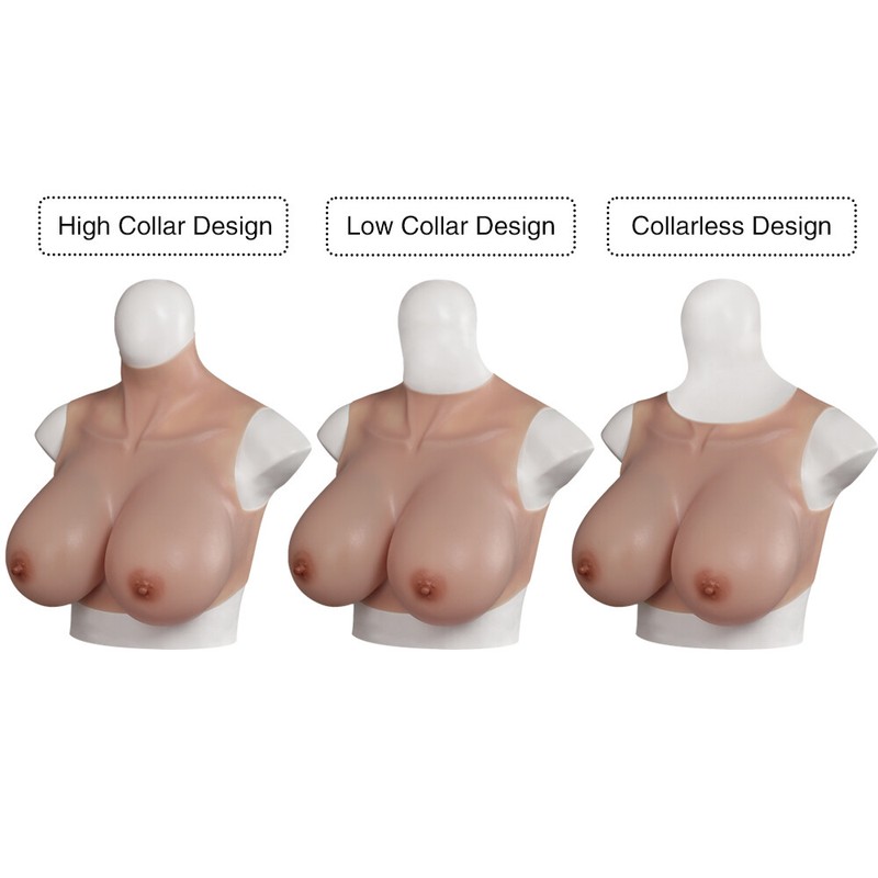 Crossdresser Breast Forms Silicone Breast plates B-H Cup Drag Queen Fake Boobs gallery