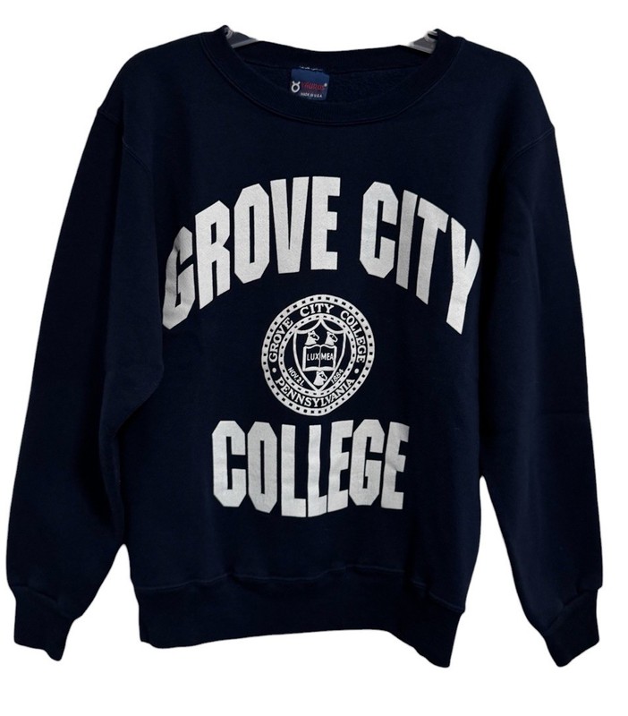 Vintage Taurus Grove City College Crewneck Sweatshirt Sz Medium Made In USA