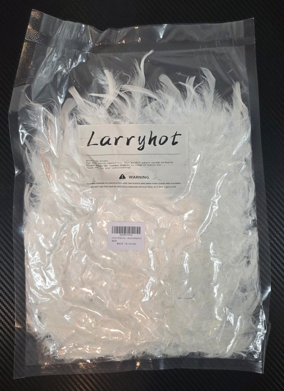 Larryhot 45g White Feather Boa 2 Yards Turkey Feathers for Party