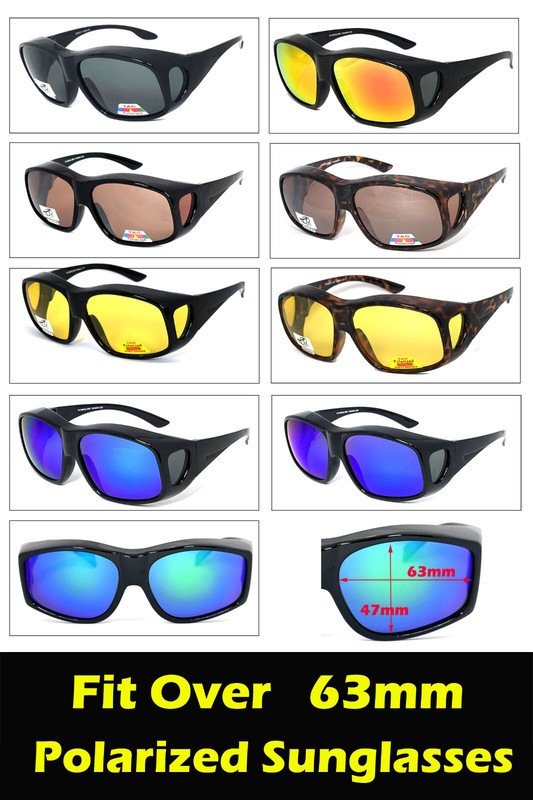 Medium FIT OVER PRESCRIPTION GLASSES POLARIZED SUNGLASSES COVER ALL WRAP AROUND